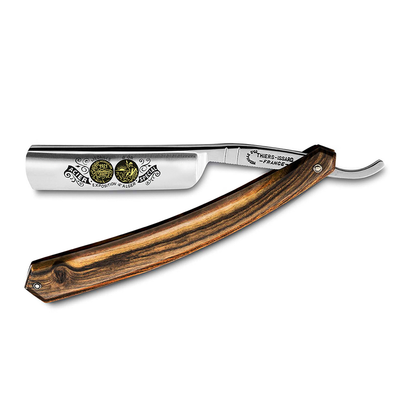 Thiers Issard 'Médaille d'Or Exposition d'Alger 1921' Straight Razor 6/8" Pistachio Wood Carbon Steel