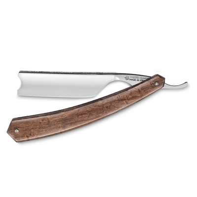 Thiers Issard 'Oakwing' Straight Razor 7/8" 188 Hook Nose Point - Maple Scale - Laser Oak Pattern on Tang - Carbon Steel