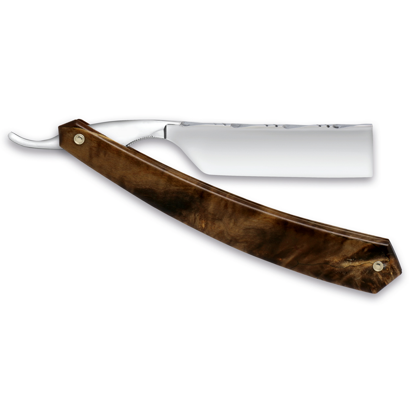 Thiers Issard Historic 'Special Toute Barbes' Straight Razor 7/8" Chocolate Maple Wood Carbon Steel