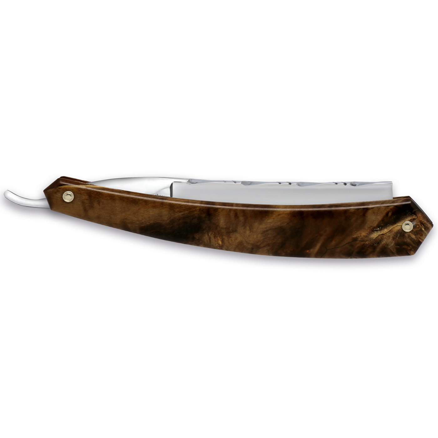 Thiers Issard Historic 'Special Toute Barbes' Straight Razor 7/8" Chocolate Maple Wood Carbon Steel