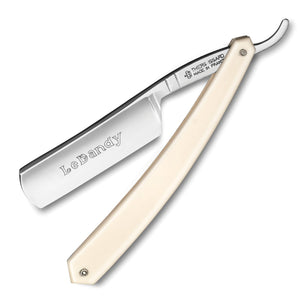 Thiers Issard 275 'Le Dandy' Straight Razor 5/8" White Resin Round Point Carbon Steel