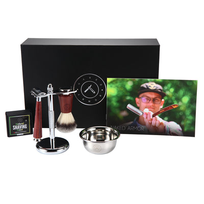  Tor Safety Razor and Stand Kit by Naked Armor sold by Naked Armor Razors