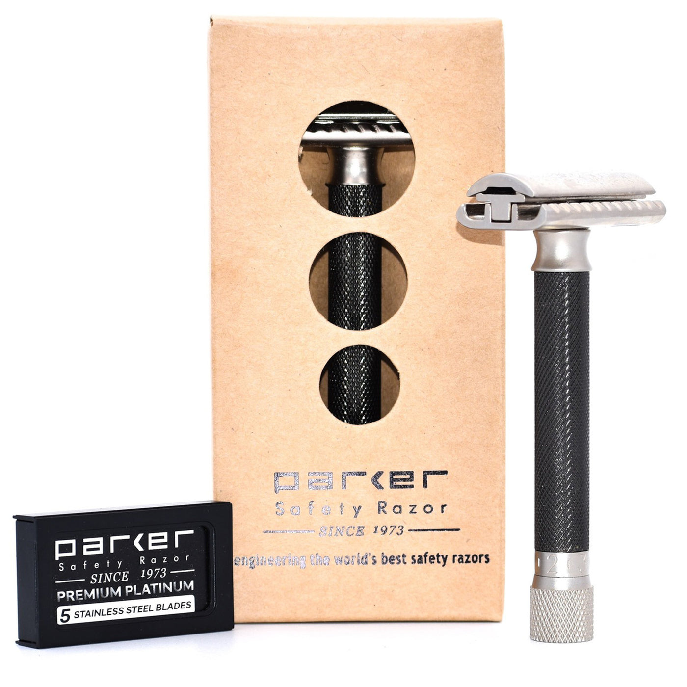  Parker Deluxe Variant Adjustable Safety Razor Gift Set by Parker sold by Naked Armor Razors