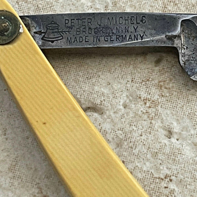  Vintage Peter J Michels Brooklyn New York Straight Razor by Naked Armor sold by Naked Armor Razors
