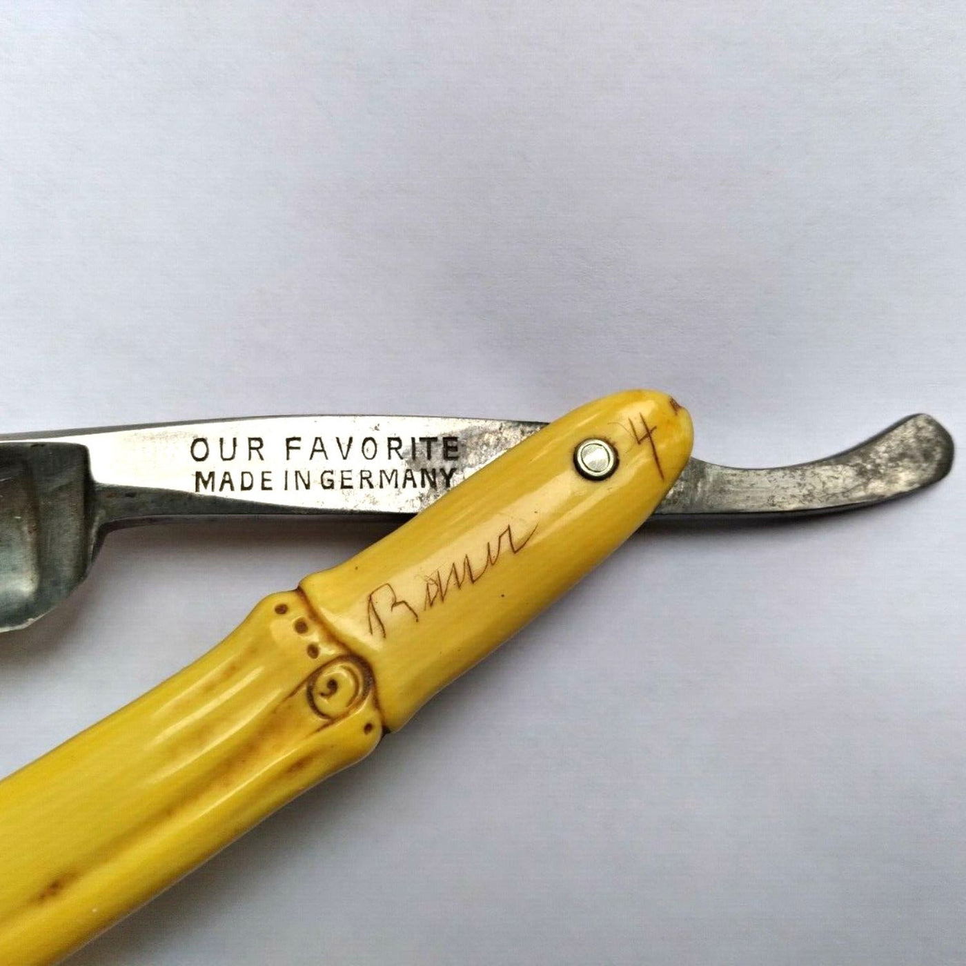  Vintage Our Favorite German Steel & Bamboo Straight Razor by Naked Armor sold by Naked Armor Razors