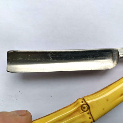  Vintage Our Favorite German Steel & Bamboo Straight Razor by Naked Armor sold by Naked Armor Razors