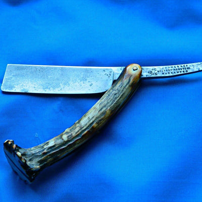  Vintage Stag 1800s Sheffield Straight Razor by Naked Armor sold by Naked Armor Razors
