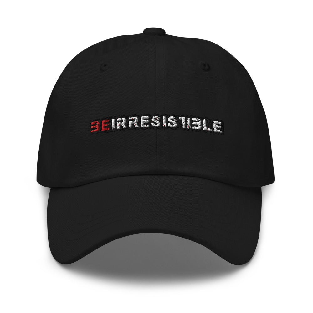 Black Be Irresistible Dad Hat by Naked Armor sold by Naked Armor Razors