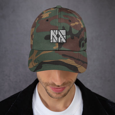 Green Camo NA Dad Hat by Naked Armor sold by Naked Armor Razors