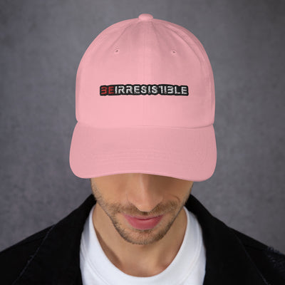 Pink Be Irresistible Dad Hat by Naked Armor sold by Naked Armor Razors