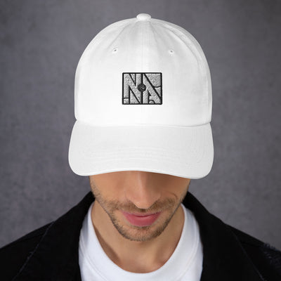 White NA Dad Hat by Naked Armor sold by Naked Armor Razors