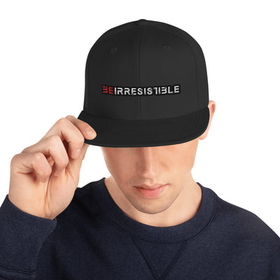 Black Be Irresistible Snapback Hat by Naked Armor sold by Naked Armor Razors