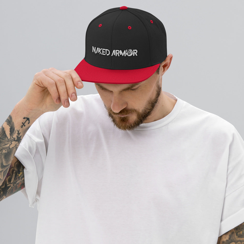 Red Naked Armor Snapback Hat by Naked Armor sold by Naked Armor Razors