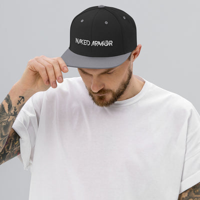 Silver Naked Armor Snapback Hat by Naked Armor sold by Naked Armor Razors