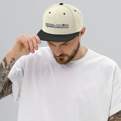 Black Naked Armor Snapback Hat by Naked Armor sold by Naked Armor Razors