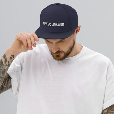 Navy Naked Armor Snapback Hat by Naked Armor sold by Naked Armor Razors