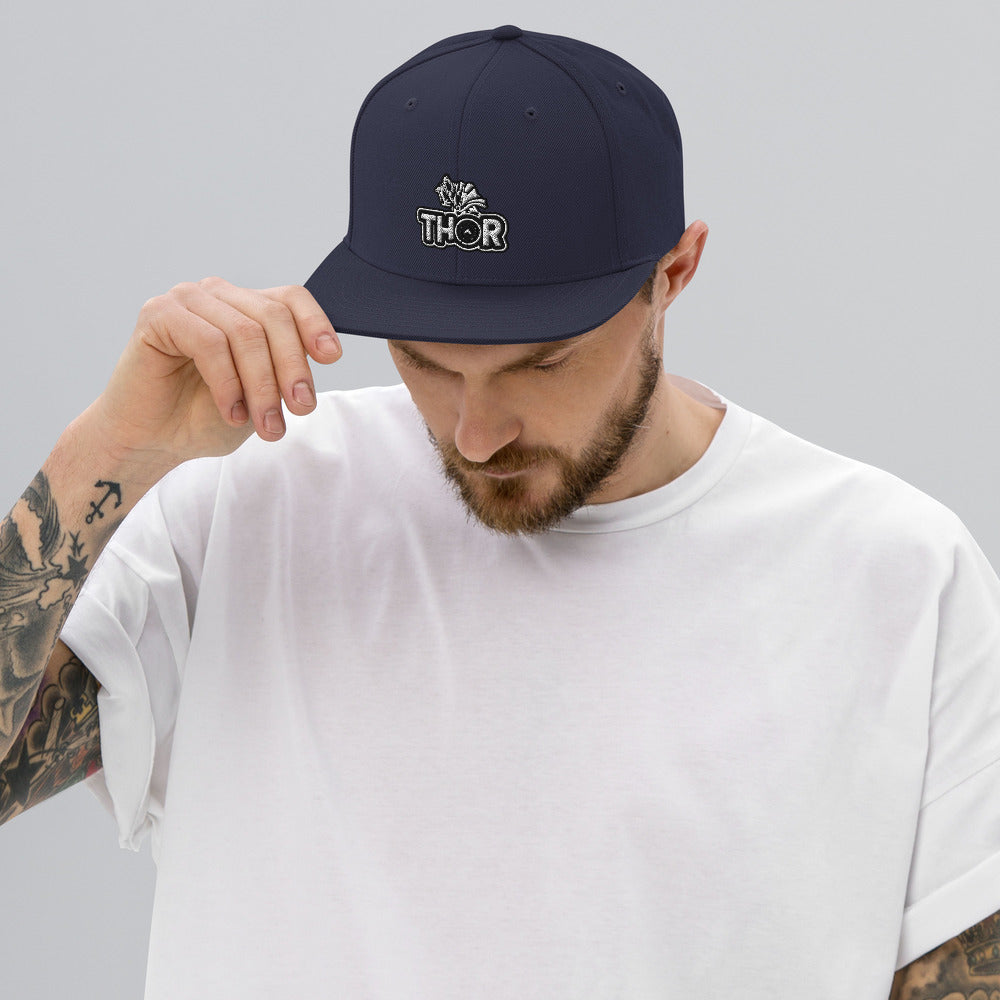 Navy Naked Armor Thor Snapback Hat by Naked Armor sold by Naked Armor Razors