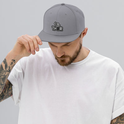 Silver Naked Armor Thor Snapback Hat by Naked Armor sold by Naked Armor Razors