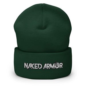 Black Naked Armor Cuffed Beanie by Naked Armor sold by Naked Armor Razors
