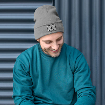 Gray NA Embroidered Beanie by Naked Armor sold by Naked Armor Razors