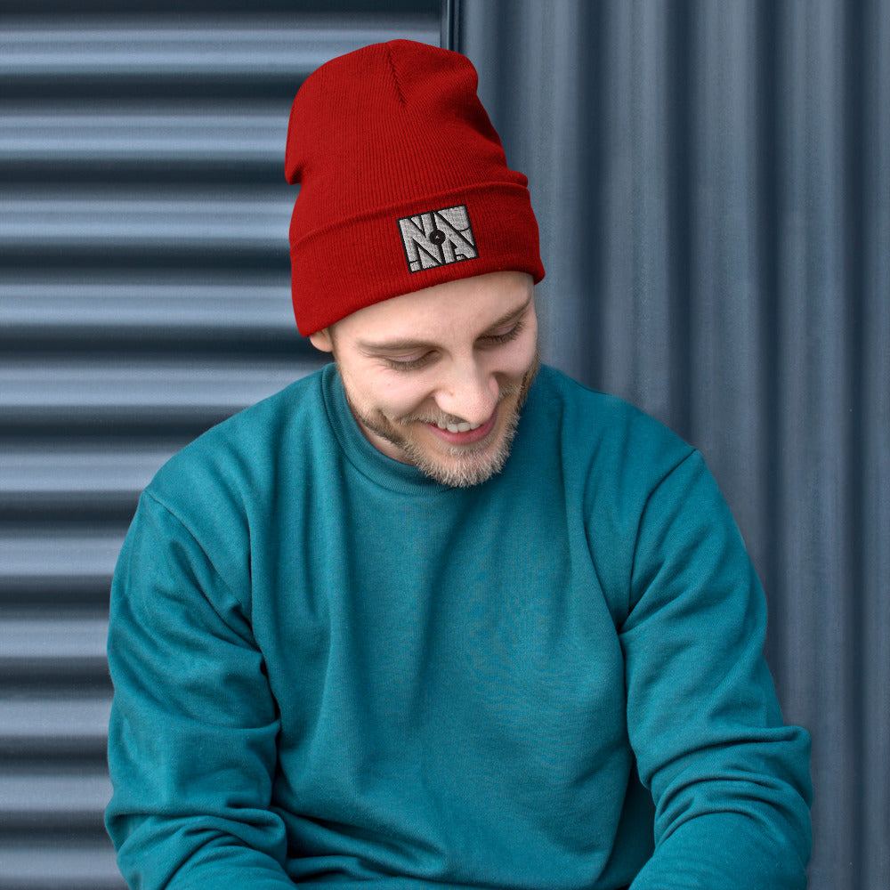 Red NA Embroidered Beanie by Naked Armor sold by Naked Armor Razors