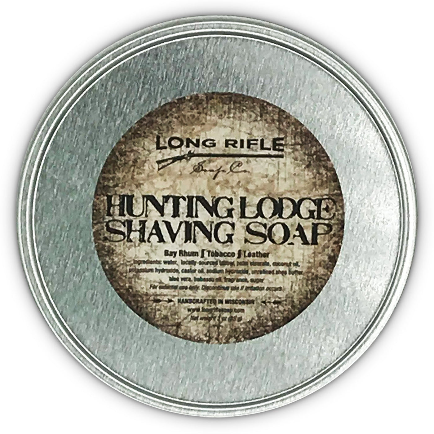 Long Rifle Tallow Hunting Lodge Shaving Soap 3 oz