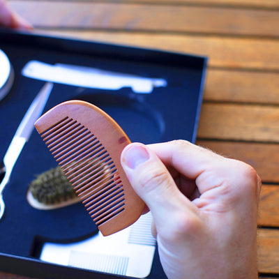 Naked Armor 4" Bamboo Beard Comb