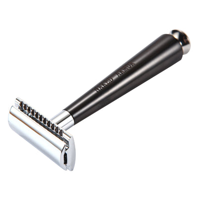 Naked Armor Aglovale Safety Razor Ebony Wood Zinc Aluminum
