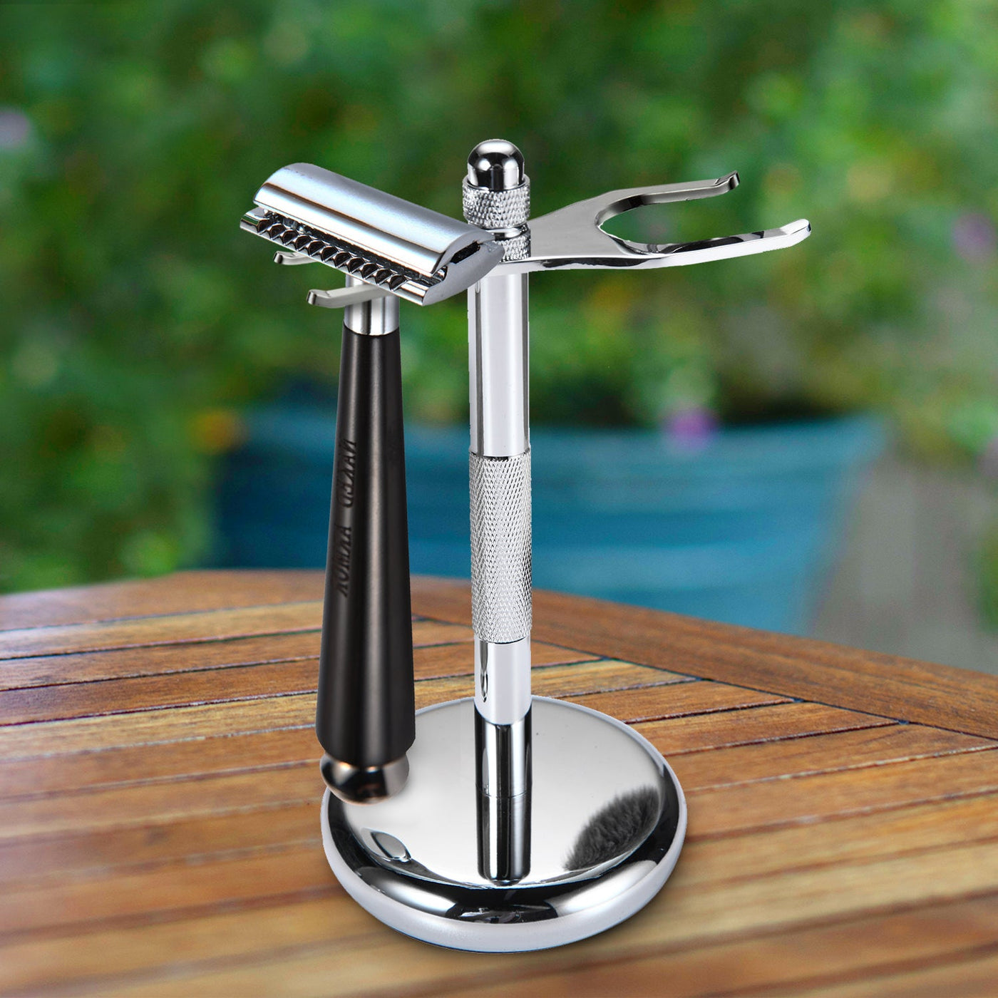 Naked Armor Aglovale Safety Razor Ebony Wood Zinc Aluminum