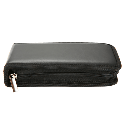 Naked Armor Black Synthetic Leather Straight Razor Travel Case