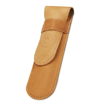 Naked Armor Claudin Brown Leather Straight Razor Case