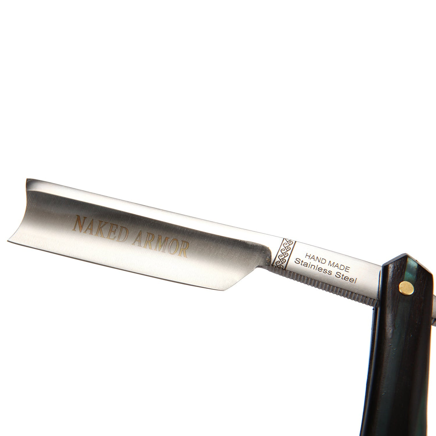 Naked Armor Dodinel Straight Razor 7/8" Ebony Wood Japanese Stainless Steel