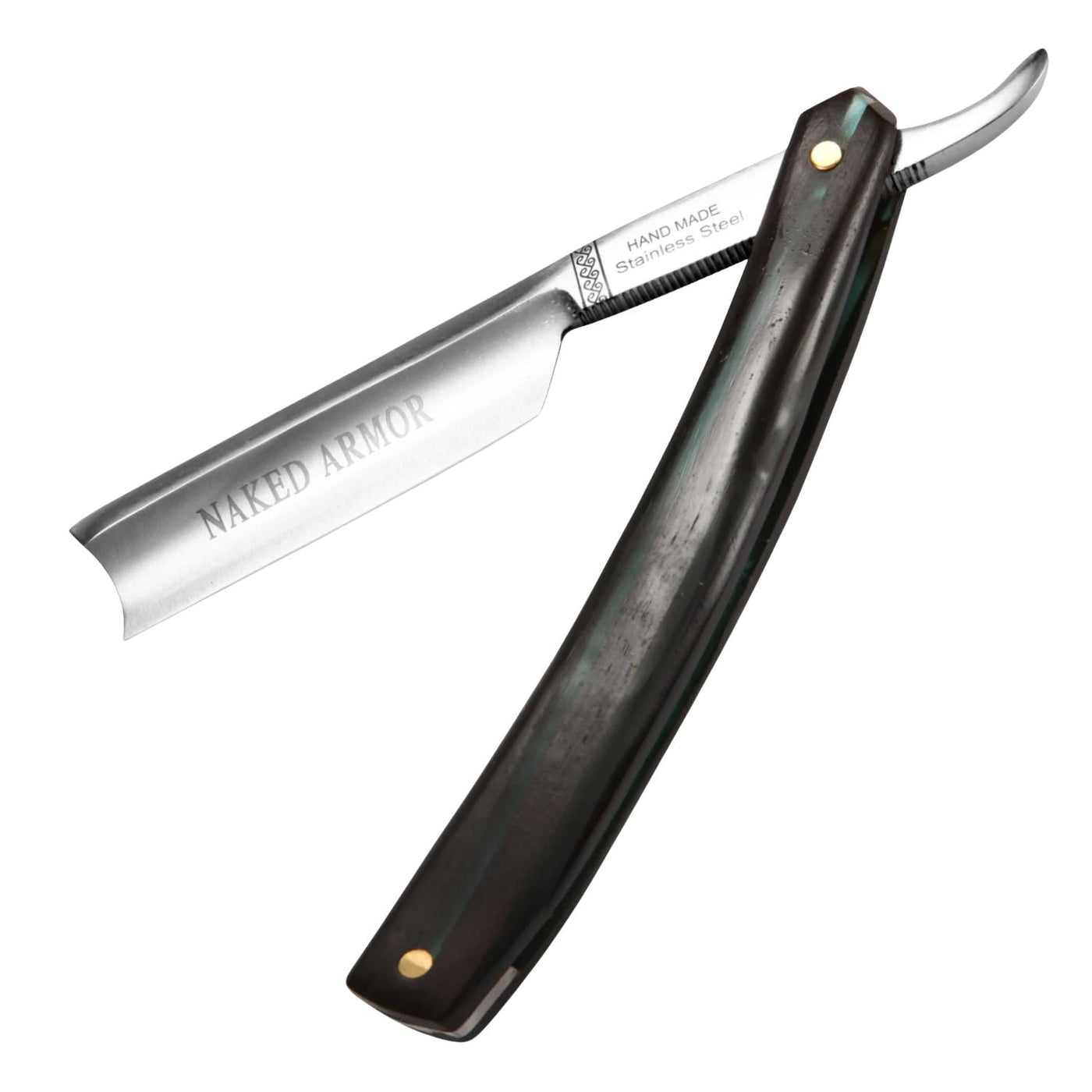 Naked Armor Dodinel Straight Razor 7/8" Ebony Wood Japanese Stainless Steel