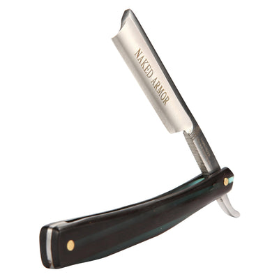 Naked Armor Dodinel Straight Razor 7/8" Ebony Wood Japanese Stainless Steel