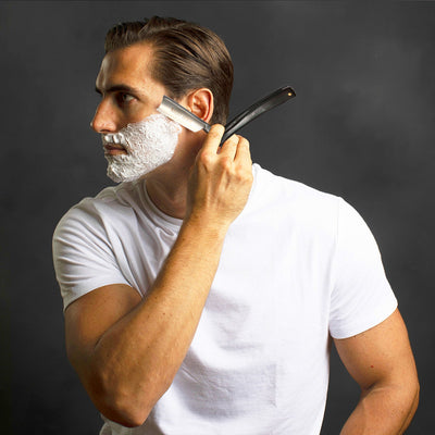 Naked Armor Dodinel Straight Razor 7/8" Ebony Wood Japanese Stainless Steel