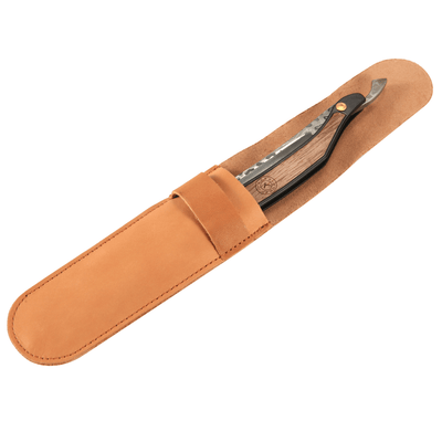 Naked Armor Drian Straight Razor 7/8" Walnut Square Point Damascus Steel