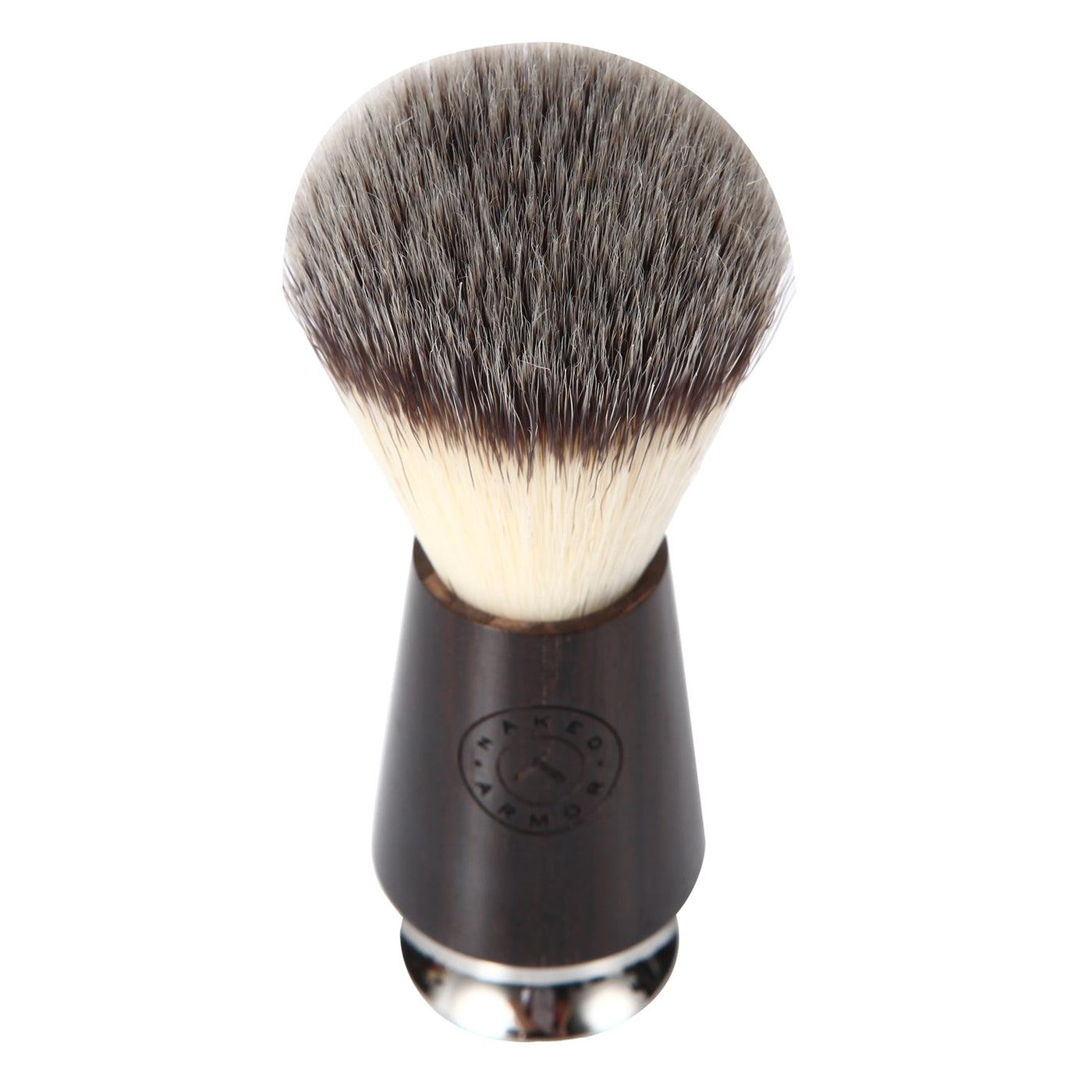 Naked Armor Ebony Wood Synthetic Badger Shaving Brush