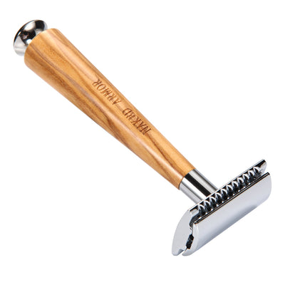 Naked Armor Gaswain Synthetic Fiber Closed Comb Safety Razor Shaving Set