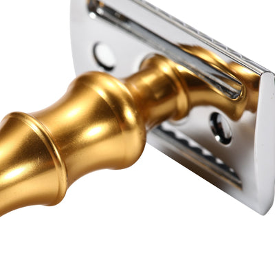 Naked Armor Gold Bleoberis Safety Razor Zinc Copper Zinc Aluminum