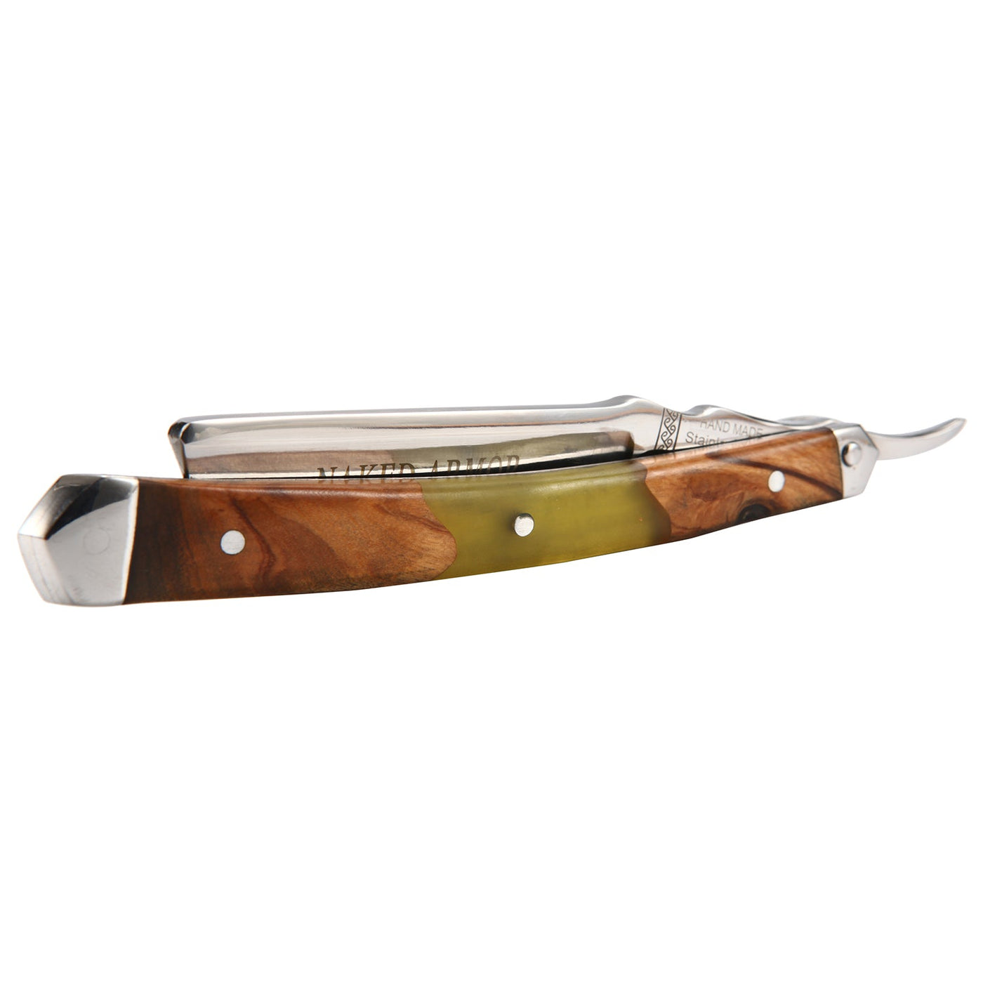 Naked Armor Griflet Straight Razor 7/8" Sandalwood Japanese Stainless Steel
