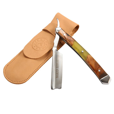 Naked Armor Griflet Straight Razor 7/8" Sandalwood Japanese Stainless Steel
