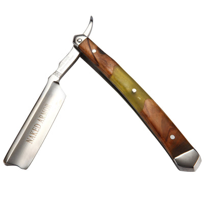 Naked Armor Griflet Straight Razor 7/8" Sandalwood Japanese Stainless Steel