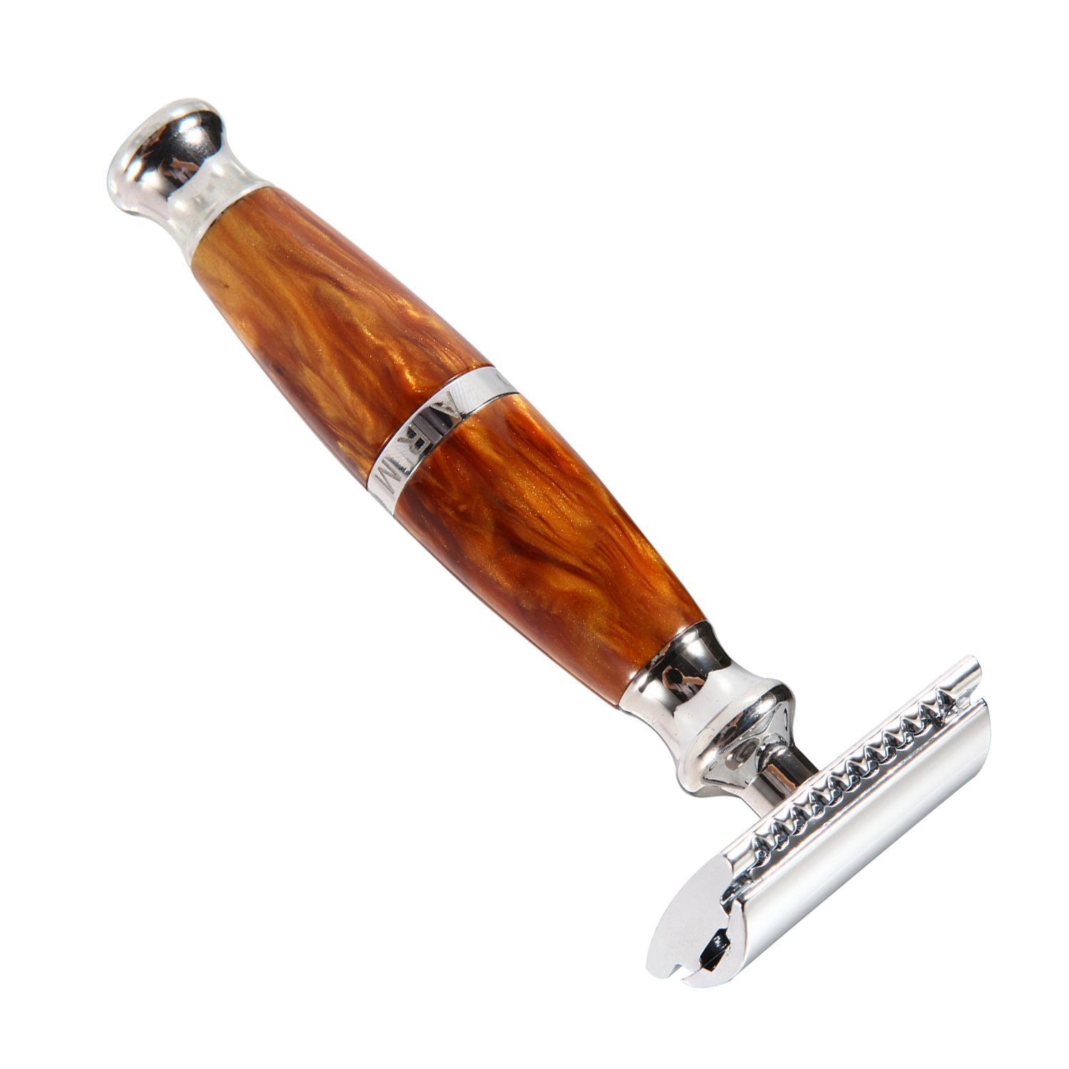 Brown Razor Body Priamus Closed Comb Safety Razor | Light Brown | Naked Armor