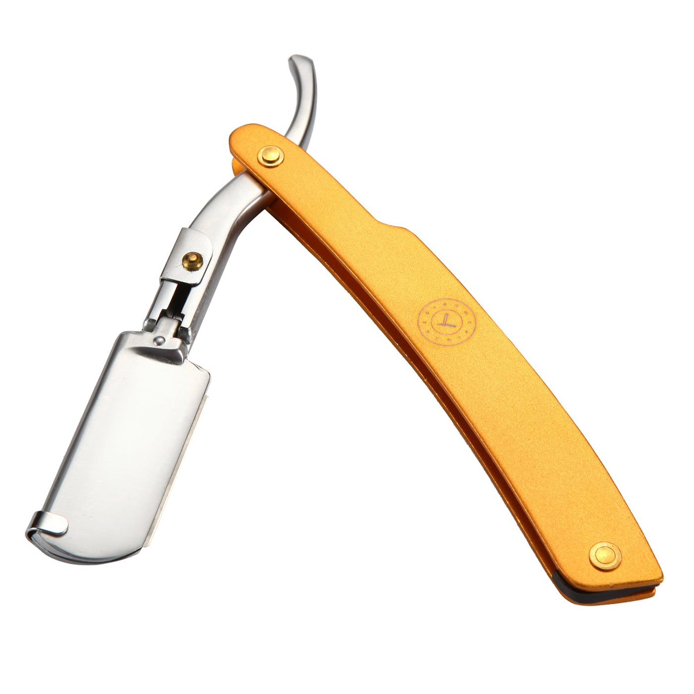 Naked Armor Lucan Shavette Yellow Metal Copper - Zinc Alloy Shoulder and Tang