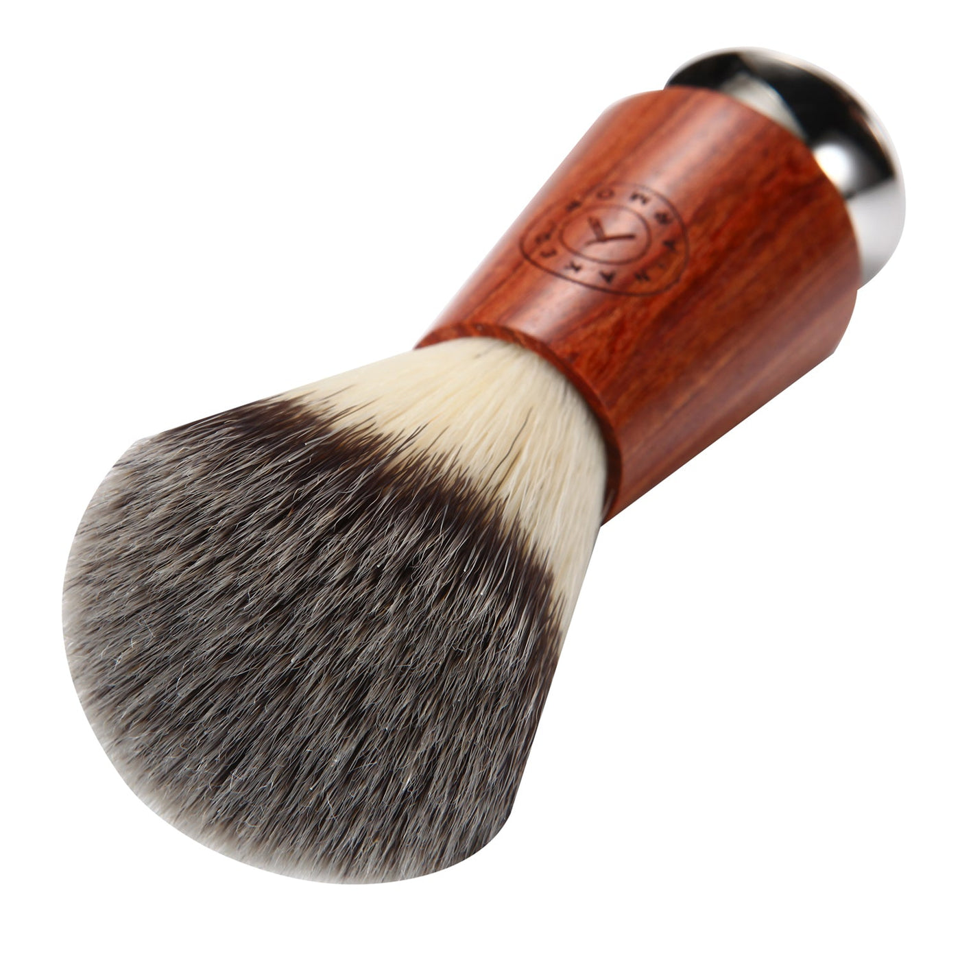 Naked Armor Mahogany Wood Synthetic Badger Shaving Brush