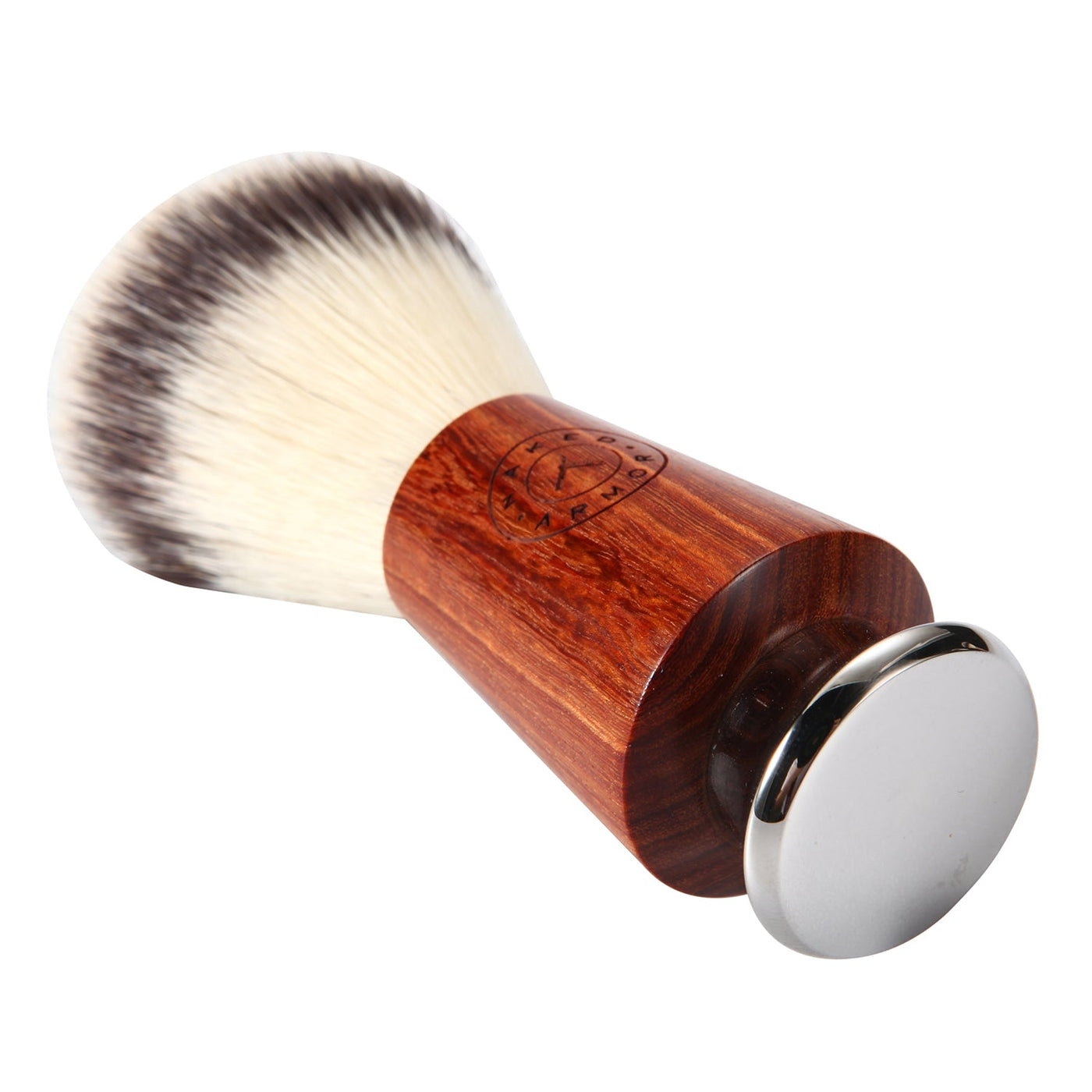 Naked Armor Mahogany Wood Synthetic Badger Shaving Brush