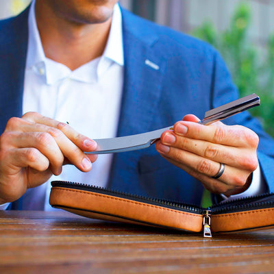 Naked Armor Merlin 5 Piece Straight Razor Travel Kit