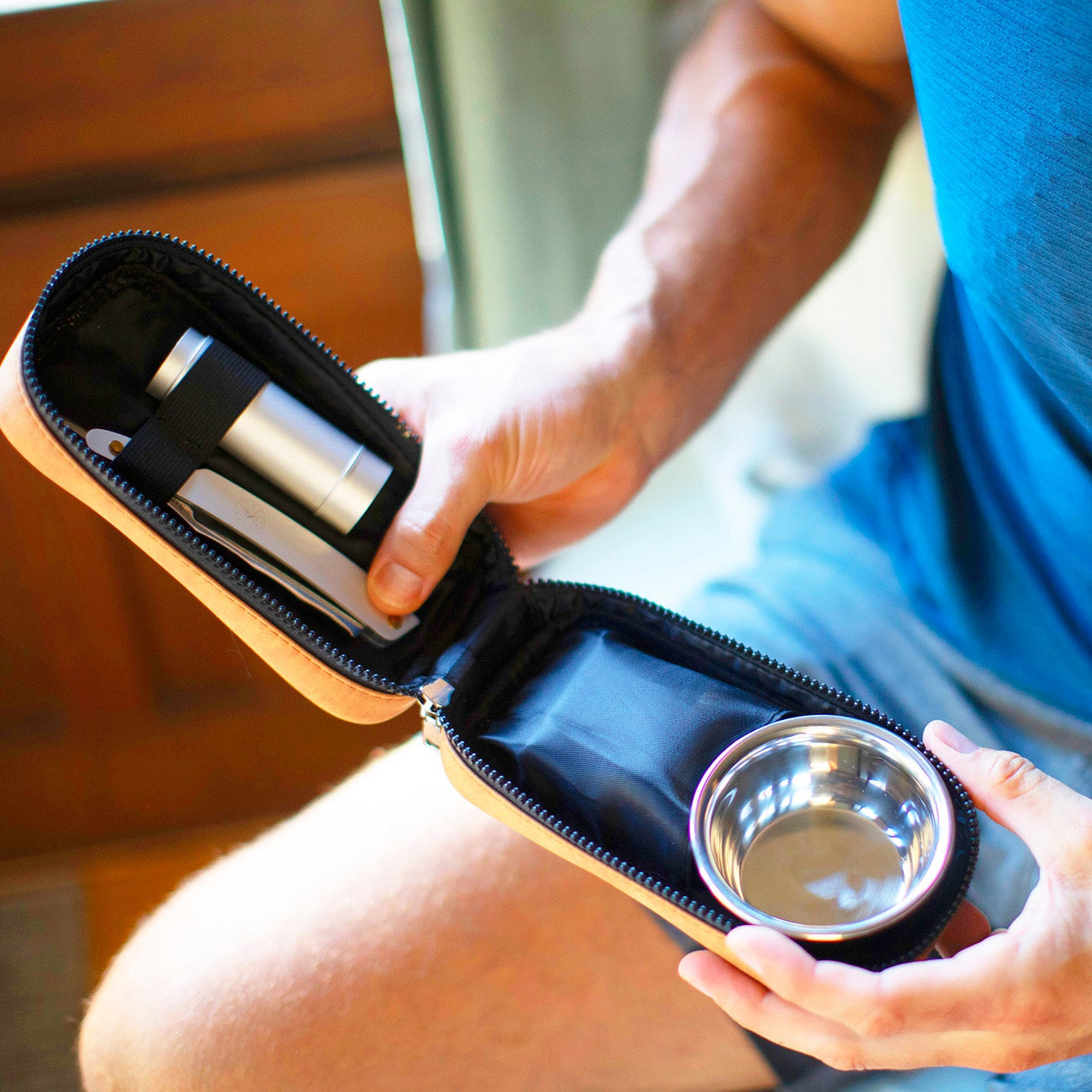 Naked Armor Merlin 5 Piece Straight Razor Travel Kit