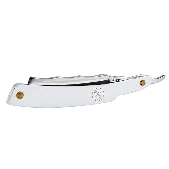 thumbnail image 2 of SHARPEND Steel Barber Razor – Straight Wet Cut Throat Shavette – White Handle 2 of 5