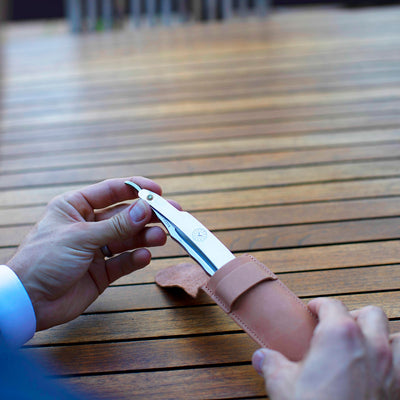 Naked Armor Merlin Straight Razor 7/8" Powdered Steel Japanese Stainless Steel